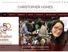 Tablet Screenshot of christopherhomesinc.org